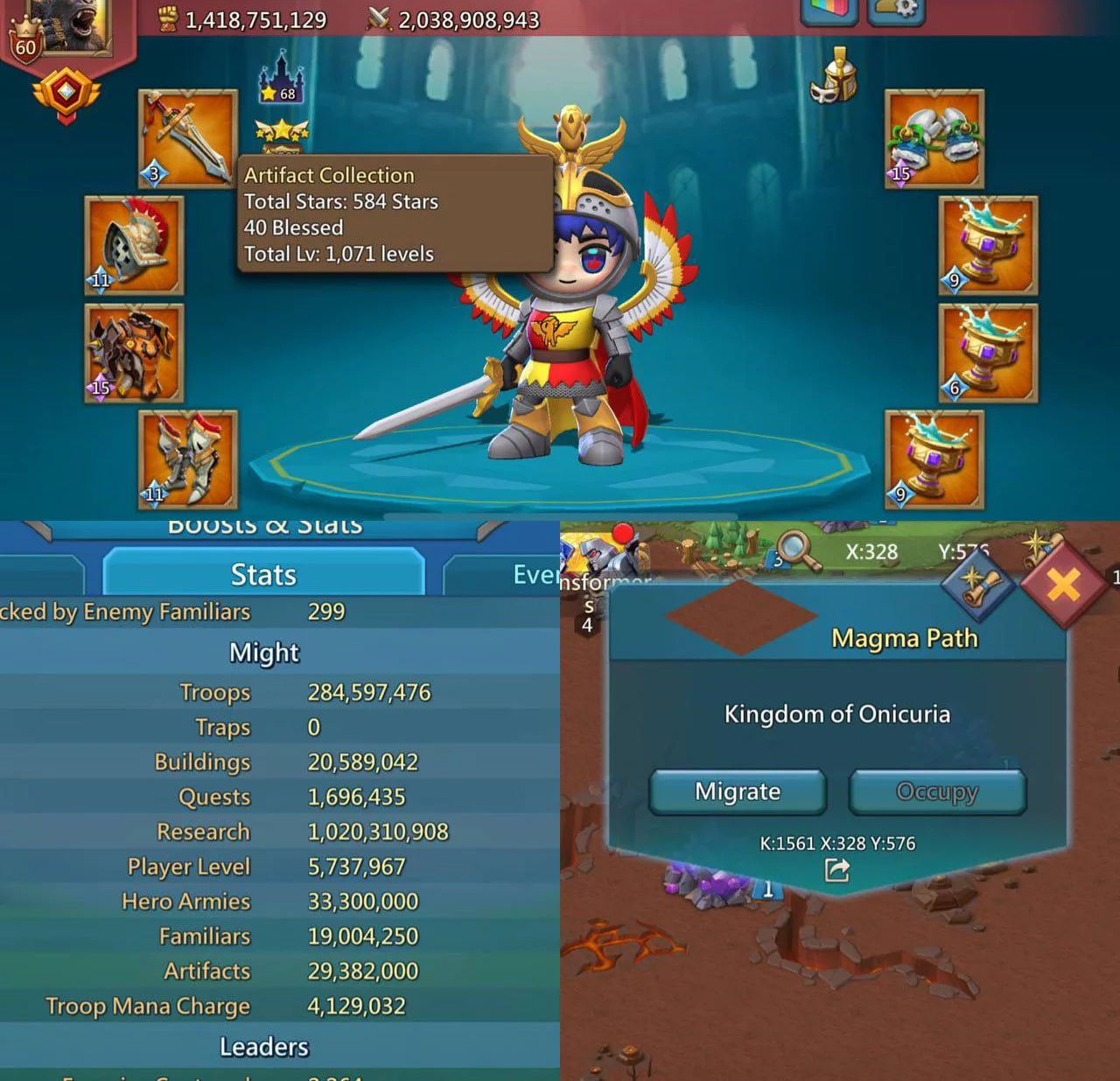 Low-Quest Rally Lead K1561 Lords Mobile account