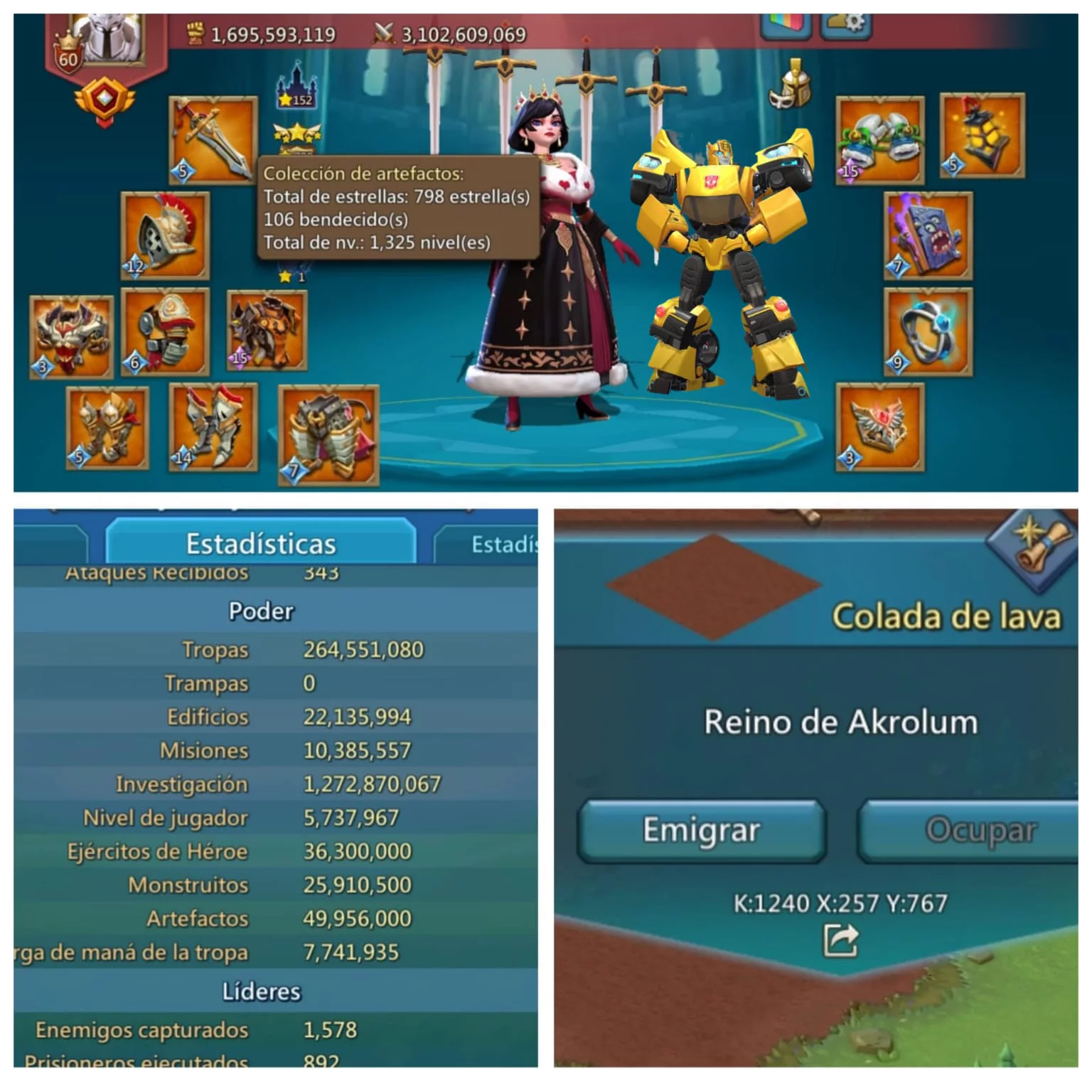 9 Champ Closed-Kingdom Rally Lead Lords Mobile account