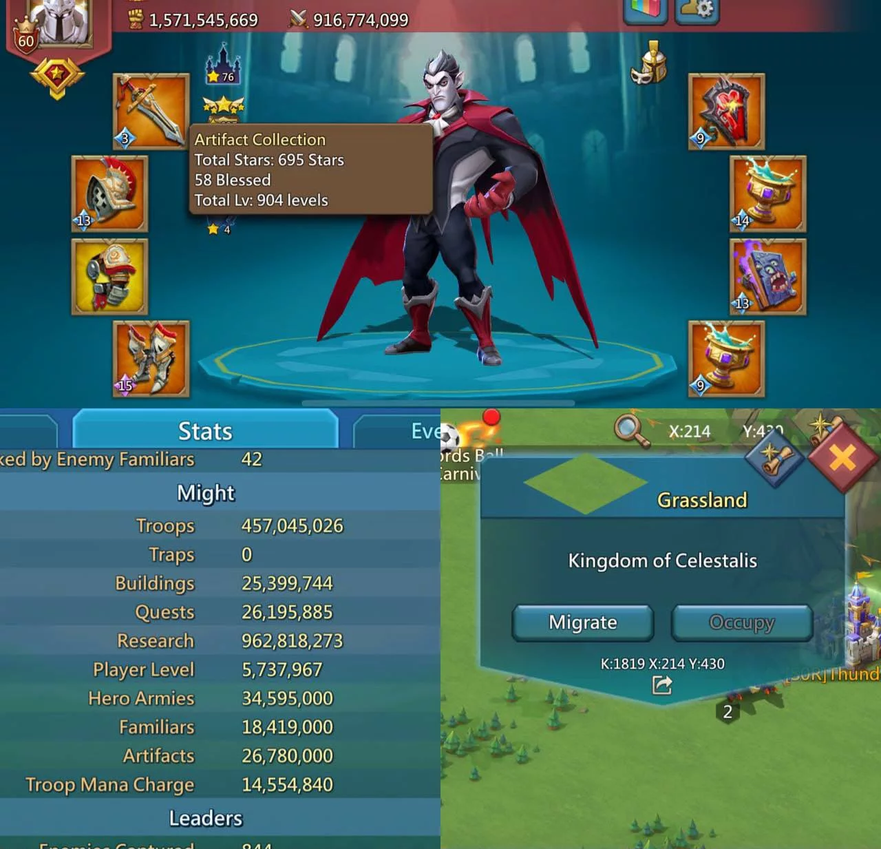 Low-Might Rally Lead K1819 Lords Mobile account