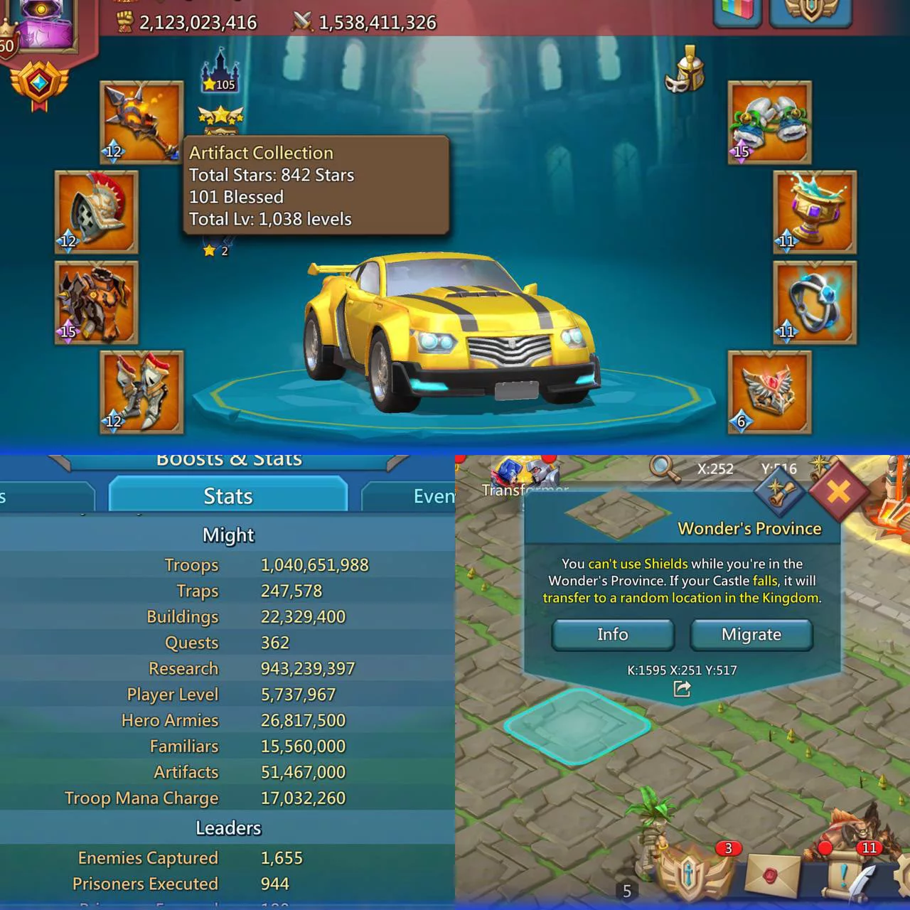 Mana 2 Low-Might Rally Lead Lords Mobile account